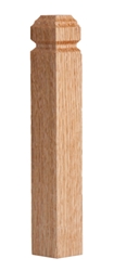 #941 Inside Red Oak Corner Base Block 1-1/8" x 1-1/8" x 7"